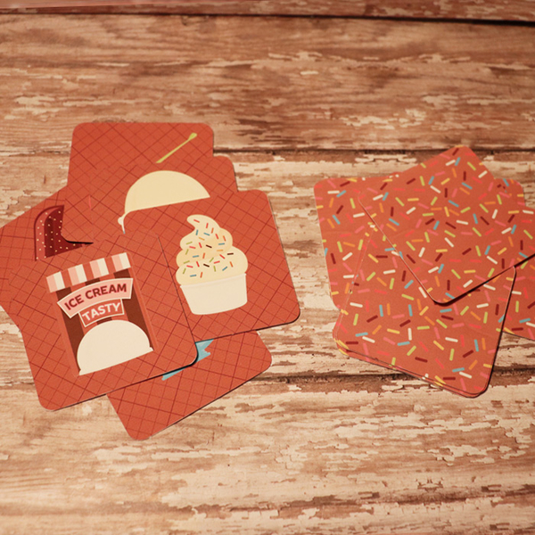 Ice Cream Memory Game pieces
