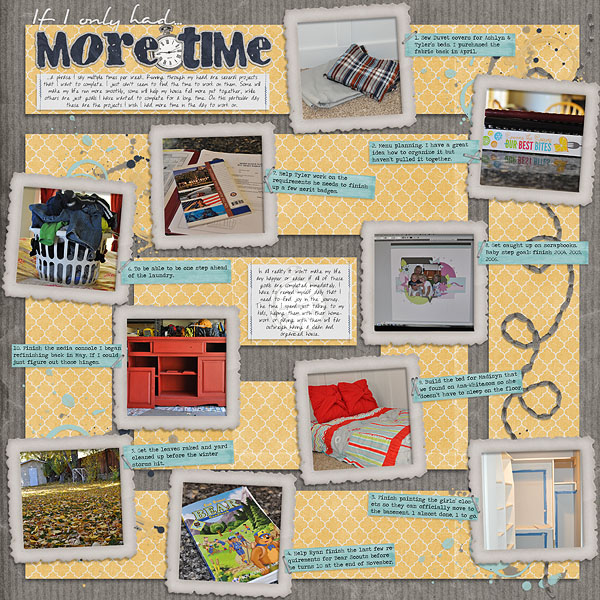 If I only had more time...