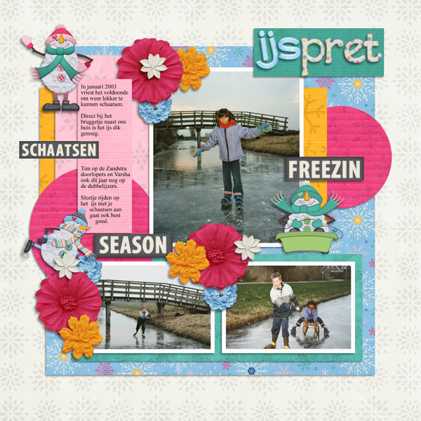 IJspret op de sloot