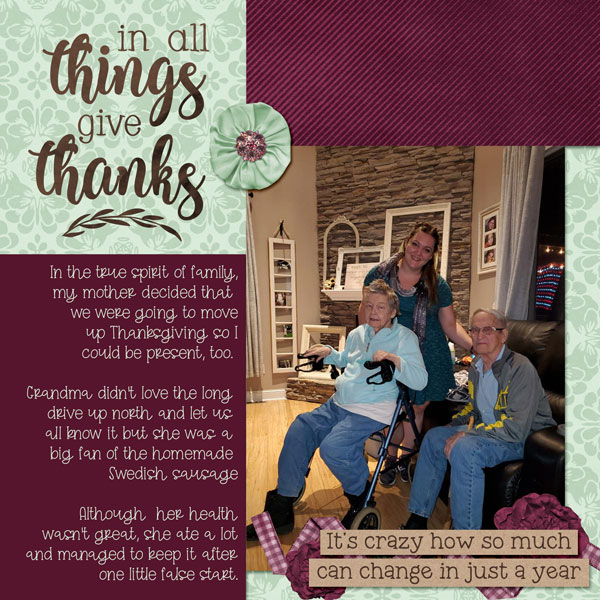 In All Things Give Thanks
