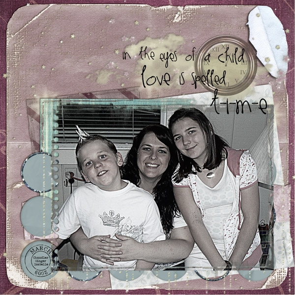 In the Eyes of a Child Love is Spelled T I M E