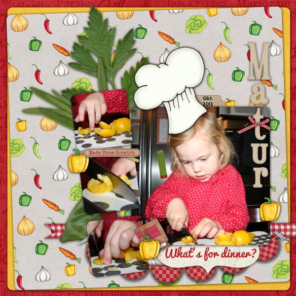 In the kitchen