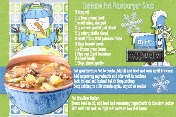 Instant Pot Hamburger Soup