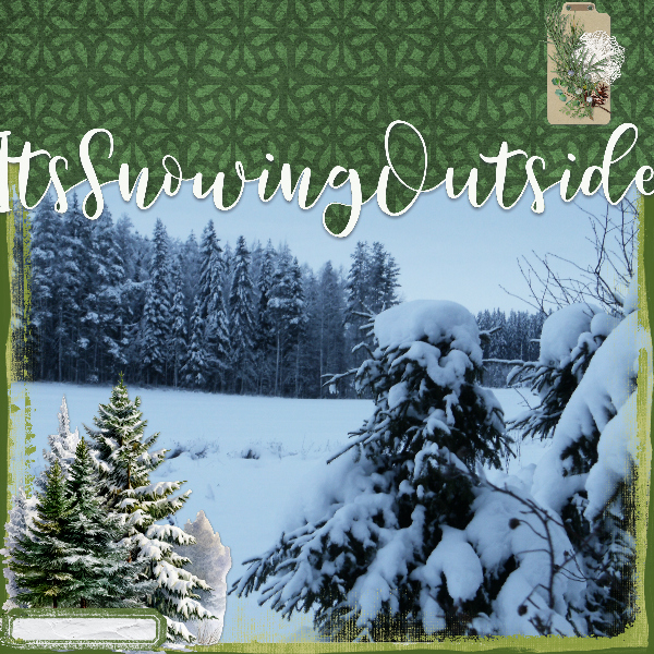It s snowing outside