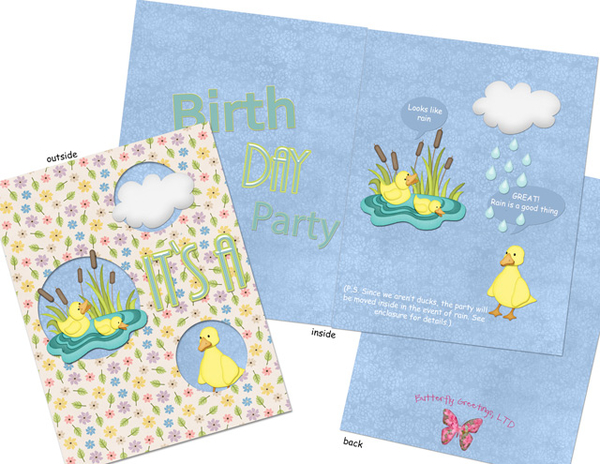 It's a Birthday Party Card