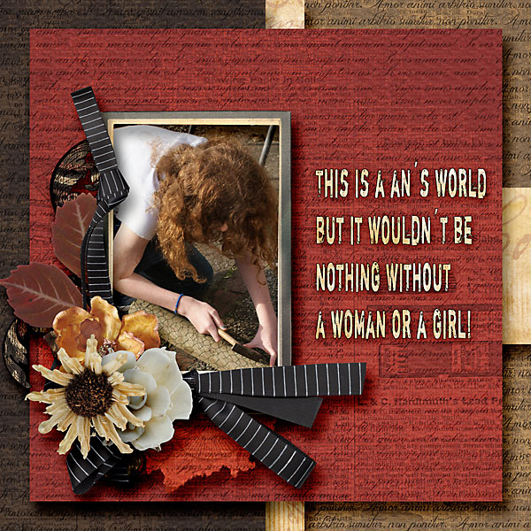 It's a man's world