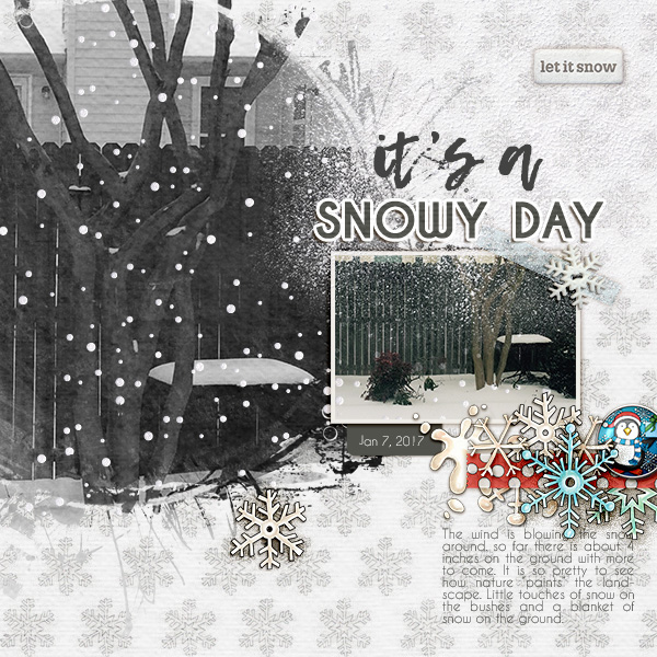 It's a snowy day