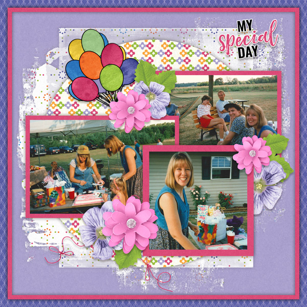 It's My Birthday-Memory Mosaic + Polka Dot Chick