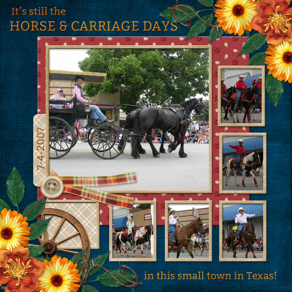 It's still the HORSE + CARRIAGE days in this small town in Texas!