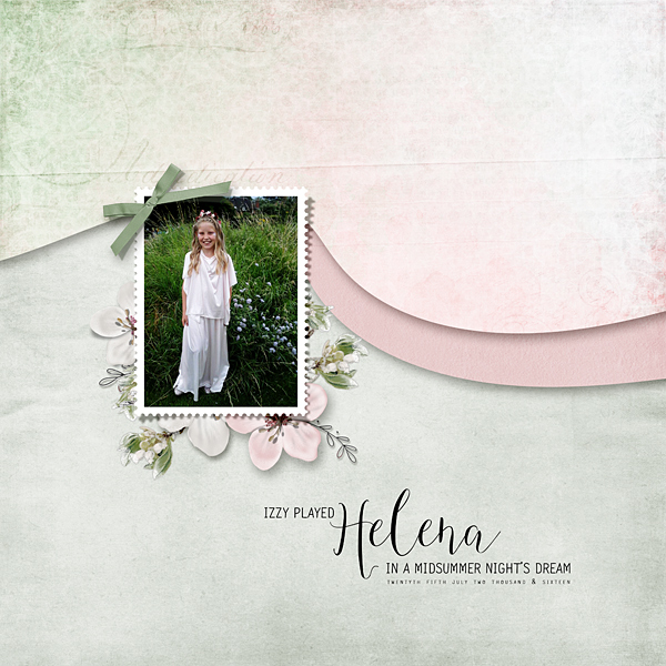 Izzy as Helena in Midsummer Nights Dream