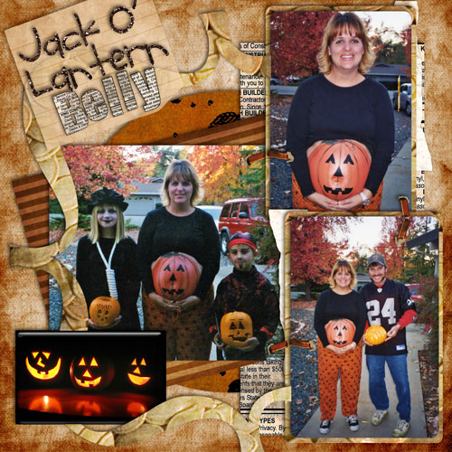 Jack o lantern belly