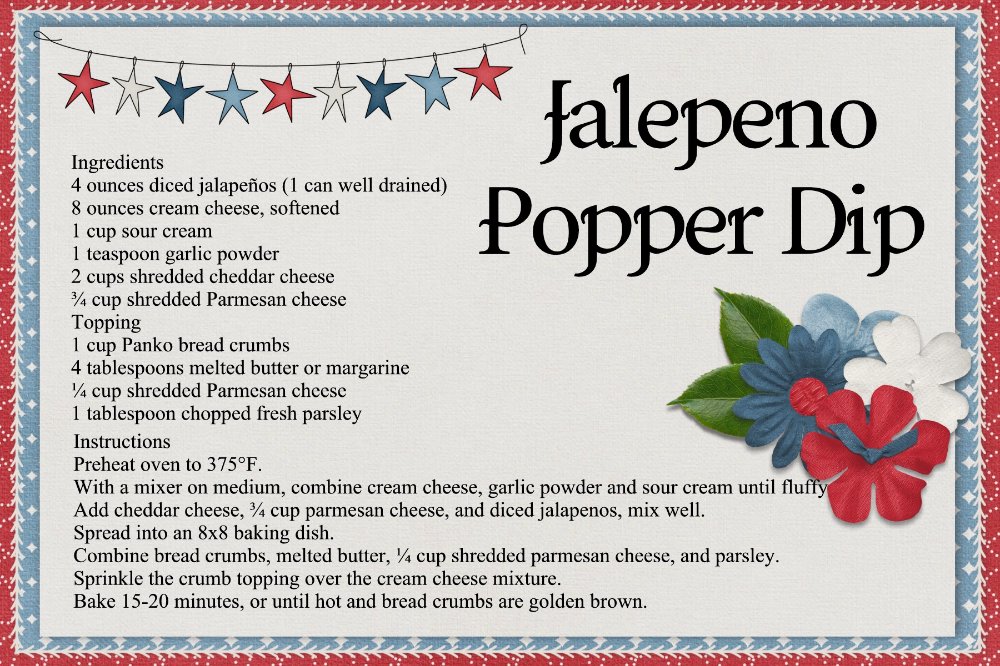 Jalepeno Popper Dip