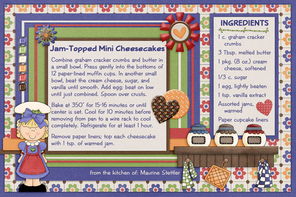 Jam-Topped Mini Cheesecakes