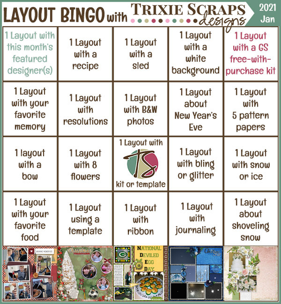 Jan 2021 Bingo Card