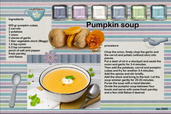 Jan.2025 -Recipe Card-Pumpkin soup