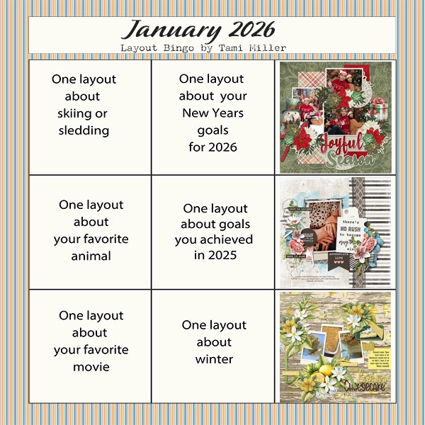 Jan 2026 Layout Bingo Card