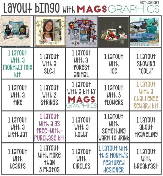Jan Bingo Card