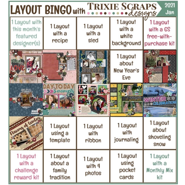 Jan Bingo Card