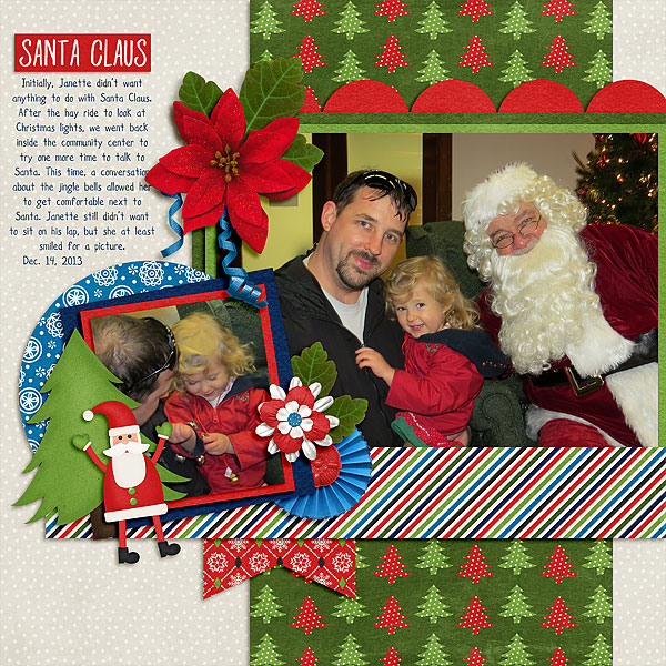 Janette with Santa 2013