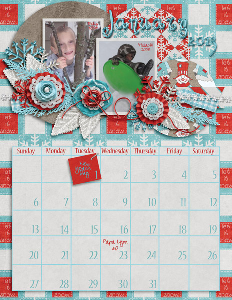January 2013 Calendar