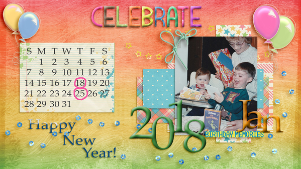 January 2018 Calendar