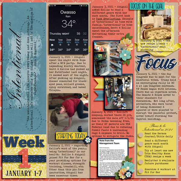 January 2020 Week 1 - Word of Year - Intentional