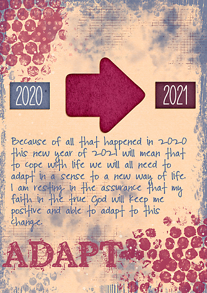 January 2021 Art Journal - Adapt