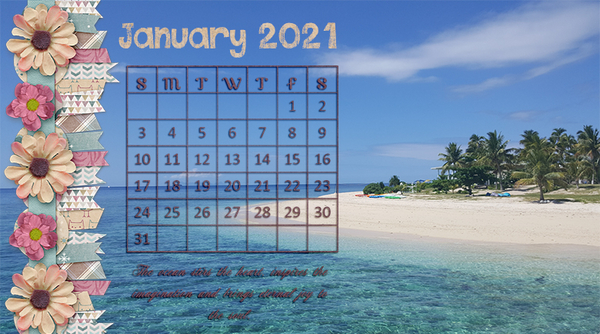 January 2021 Calendar