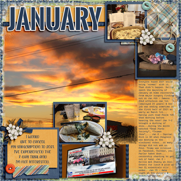 January 2021 Memories pg 1