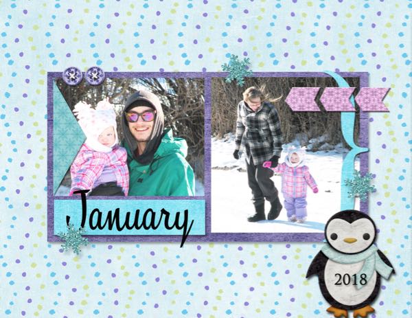 January Calendar Topper