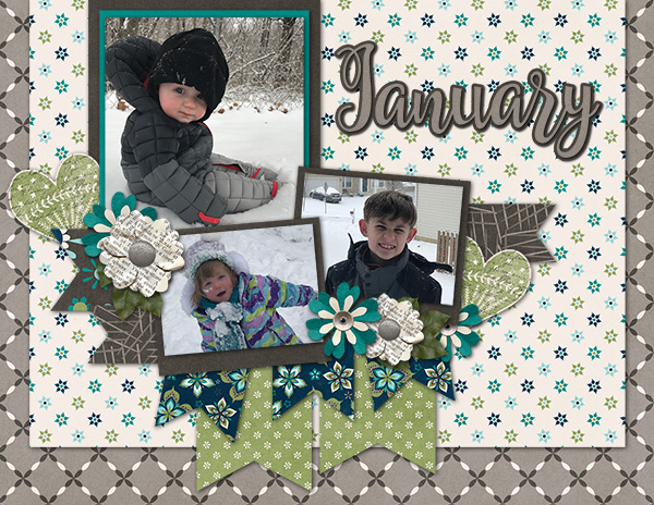 January Calendar Topper