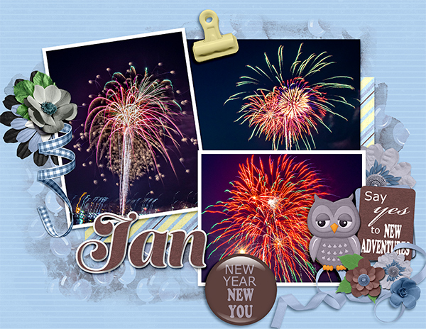 January Calendar Topper