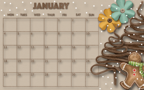 January desktop
