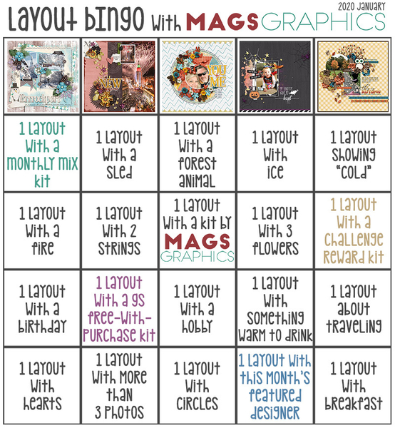 January Layout BINGO