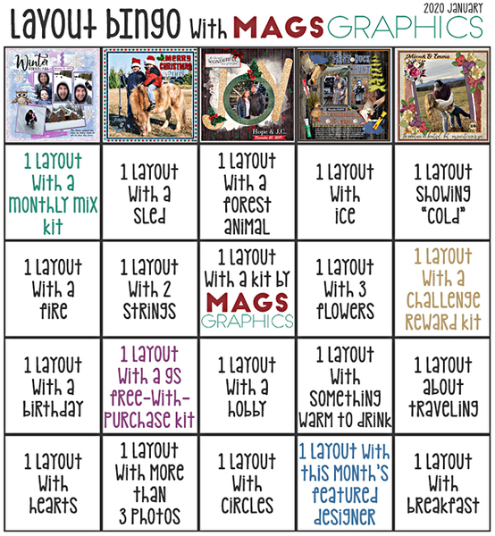 January layout Bingo