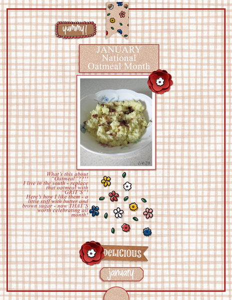 January - National Oatmeal Month