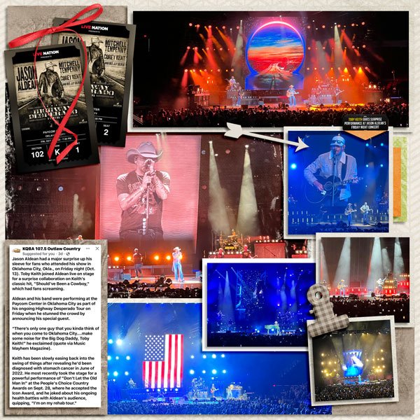 Jason Aldean Concert OKC 11.14.2023 (Toby Keith sang, too!)
