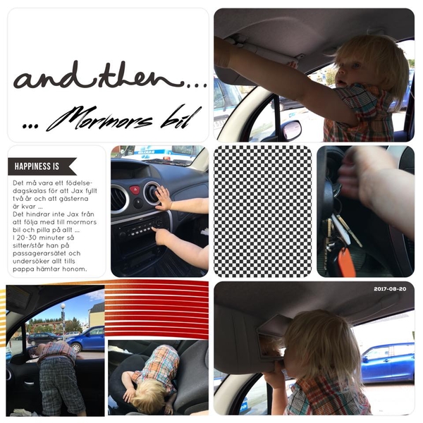 Jax and grandmas car I