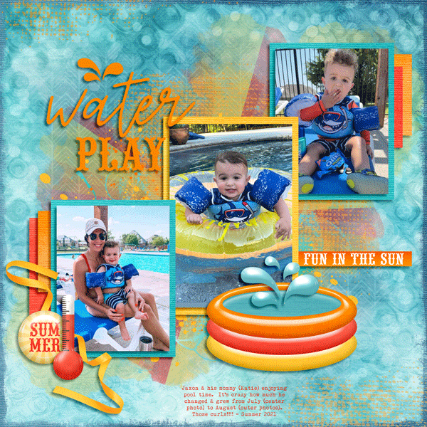 Jaxon at the pool - Summer 2021