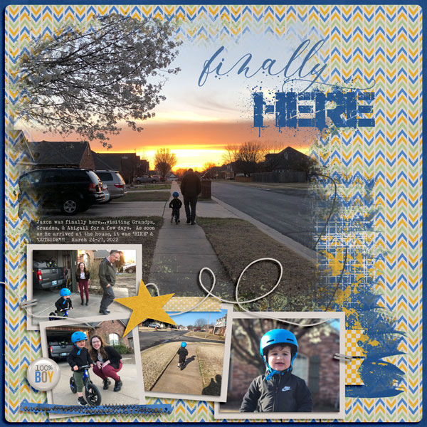 Jaxon 'Bike' + 'Outside' visiting Grandma + Grandpa 3.24.22