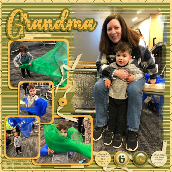Jaxon + Grandma at the Discovery Lab 3.25.22