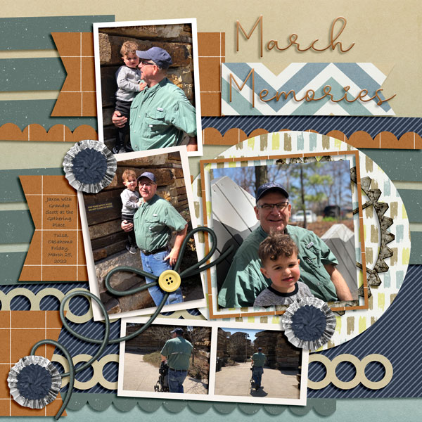 Jaxon + Grandpa at The Gathering Place 3.25.22