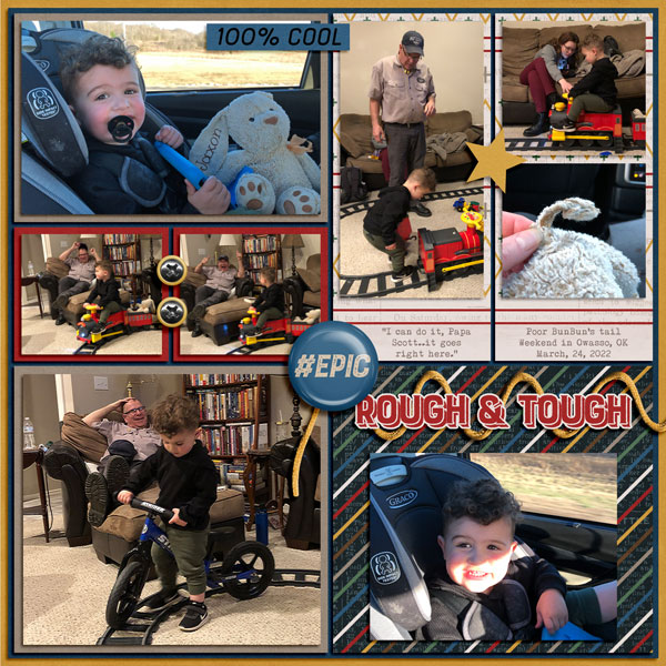 Jaxon visiting Papa Scott + Grandma Kellie 3.24.2022