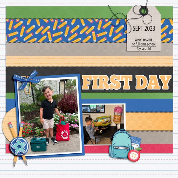 Jaxon's 1st day of school 9.06.2023