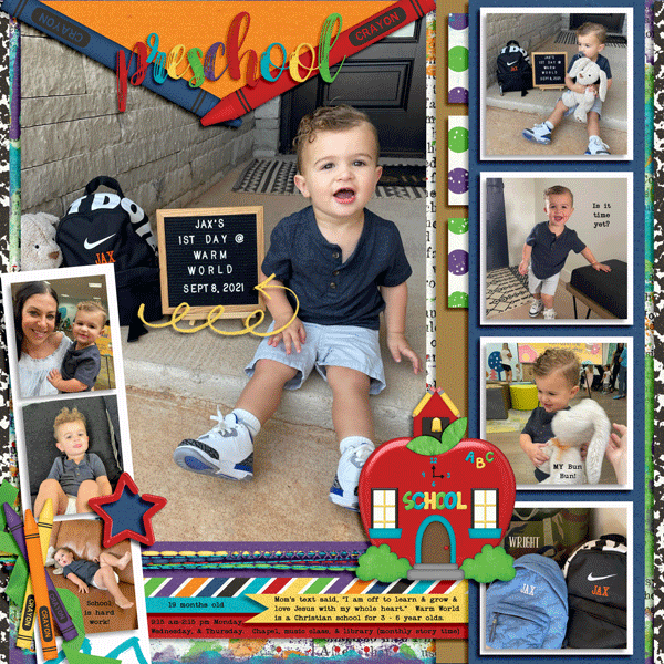 Jaxon's 1st day of school (pre-pre k) 9.8.2021