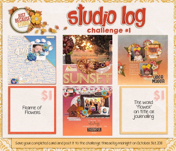 JB Studio Log Challenge October
