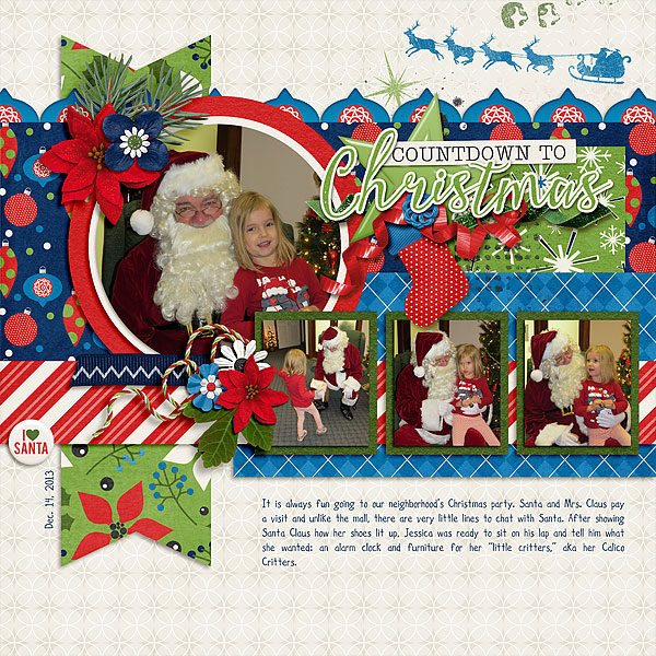 Jessica with Santa 2013
