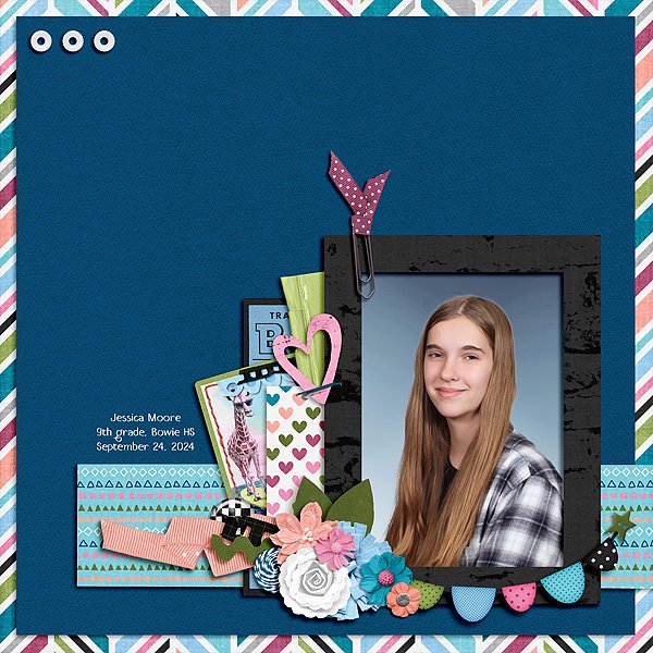 Jessica's Ninth Grade School Photo