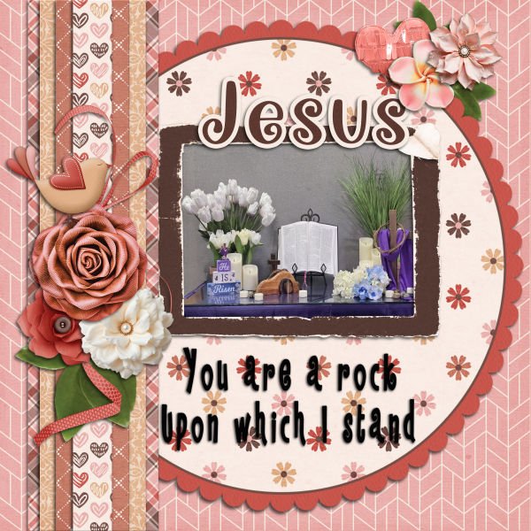 Jesus rock I stand on