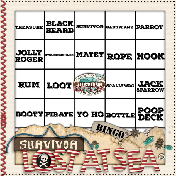JIC Creations Bingo Card